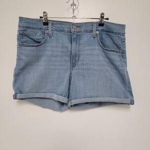 Levi's Mid Length Light Blue Jean Shorts sz 33